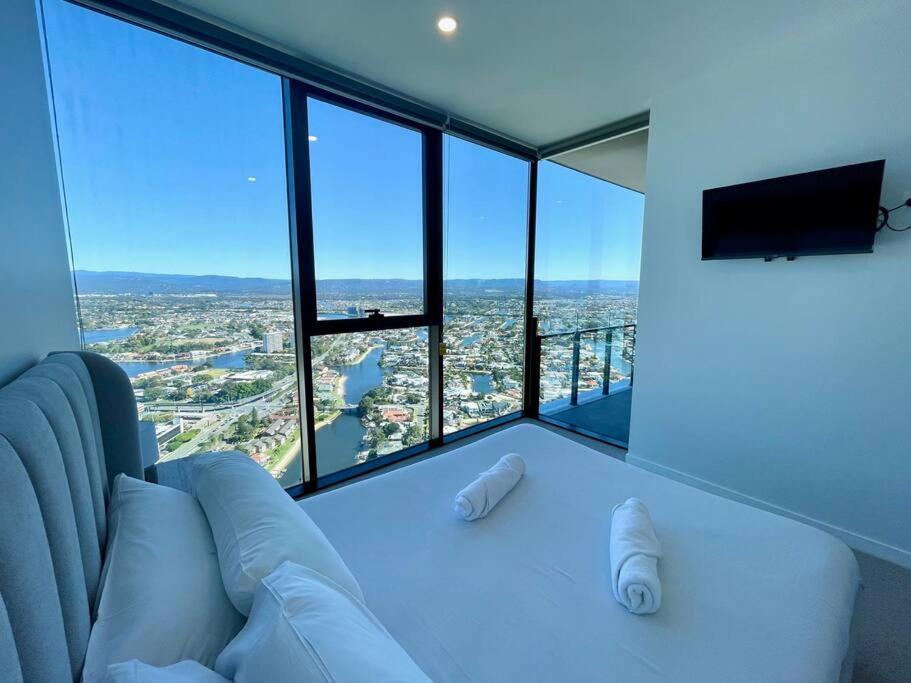 New Impressive 180° River View 1 Bed Apt With Pool 47F Apartment Gold Coast Luaran gambar